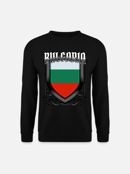 Bulgarisch Wappen Republik Bulgarien Geschenkidee - Unisex Pullover - Schwarz
