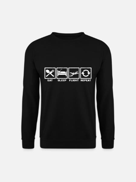 plane - Unisex Sweatshirt - black