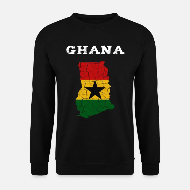 Ghana - Unisex Pullover - Schwarz