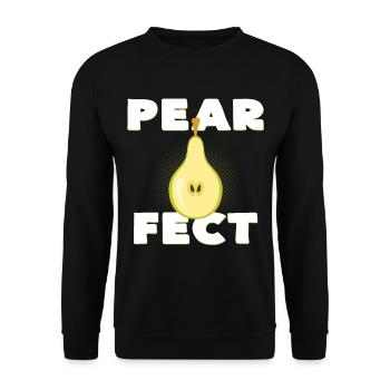 pear - Unisex Sweatshirt - black - Front - Alina (178cm) & Michal (187cm)