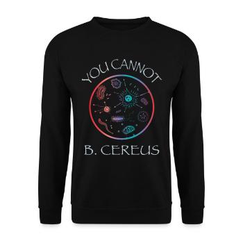 Biology Microbiology Bacteria Teacher T-Shirt - Unisex Sweatshirt - black - Front - Alina (178cm) & Michal (187cm)