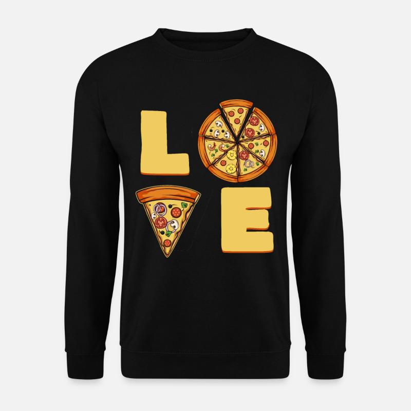 Pizza Love - Unisex Sweatshirt - black