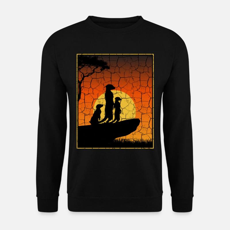 Erdmännchen - Unisex Pullover - Schwarz