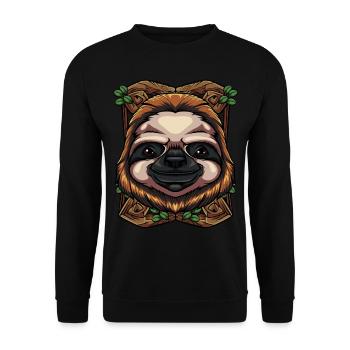 indolence - Sweat-shirt Unisexe - noir - Devant - Alina (178cm) & Michal (187cm)
