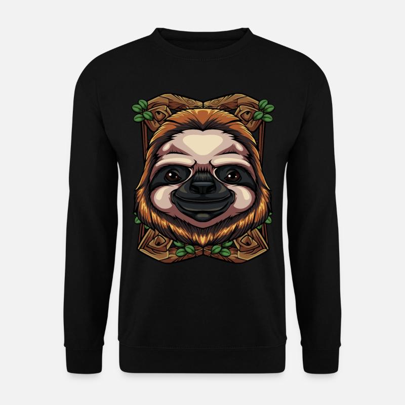 sloth - Unisex Sweatshirt - black