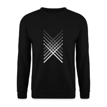 Tee shirt Batons de batterie - Sweat-shirt Unisexe - noir - Devant - Alina (178cm) & Michal (187cm)
