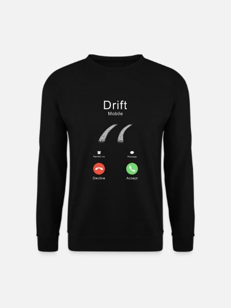 Drift Mobile Call JDM Tuner T-shirt - Unisex Pullover - Schwarz