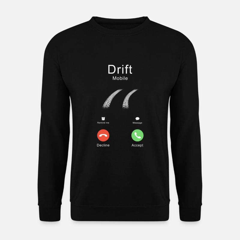 Drift Mobile Call JDM Tuner T-shirt - Unisex Pullover - Schwarz