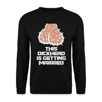 Conception de cadeaux JGA pour hommes drôles - Sweat-shirt Unisexe - noir - Devant - Alina (178cm) & Michal (187cm)