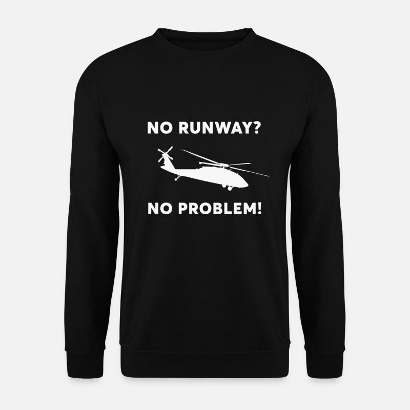 Helicopter PIlot - Unisex Sweatshirt - black