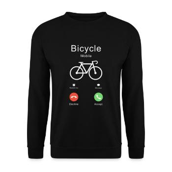 Bicycle Calling Bike T-Shirt - Unisex Pullover - Schwarz - Vorne - Alina (178cm) & Michal (187cm)