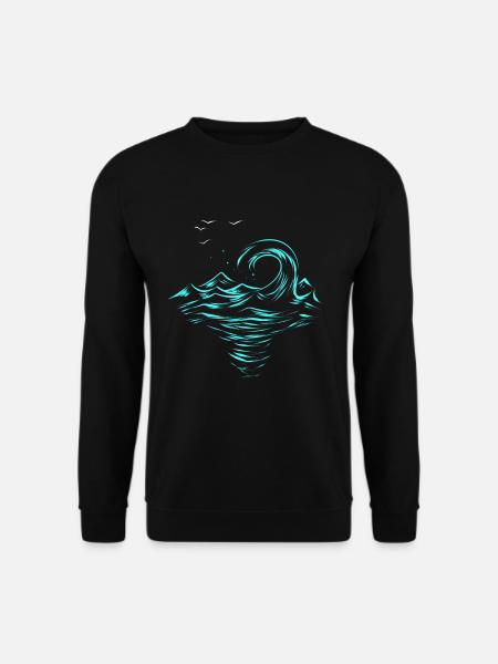 Wave - Unisex Sweatshirt - black