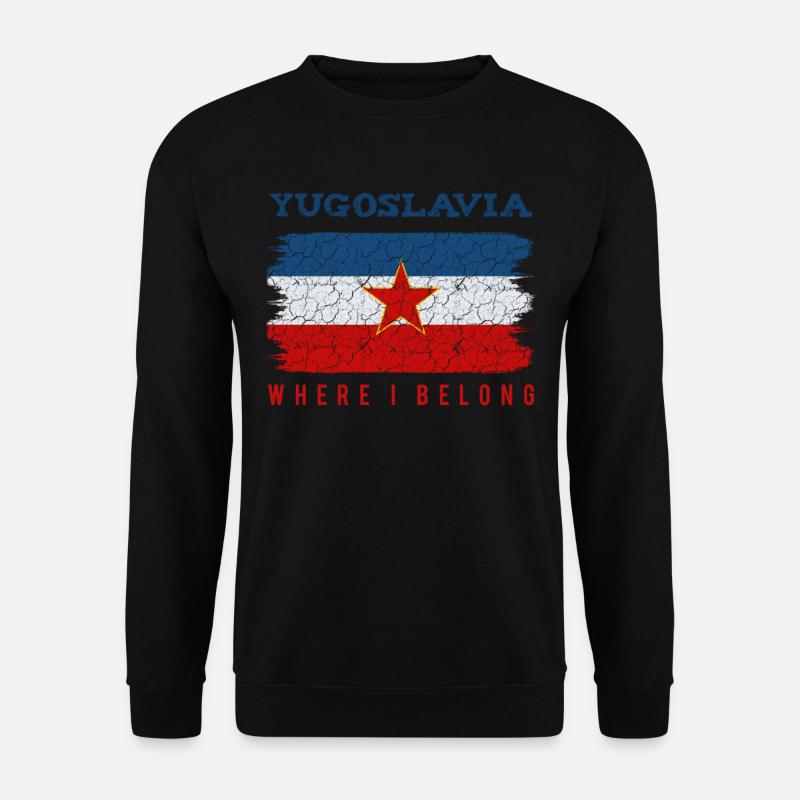 Jugoslawien - Unisex Pullover - Schwarz