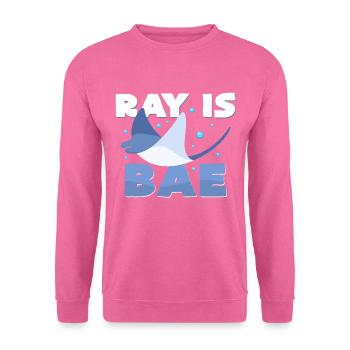 raies manta - Sweat-shirt Unisexe - rose - Devant