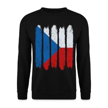 Tschechische Republik - Unisex Pullover - Schwarz - Vorne - Alina (178cm) & Michal (187cm)