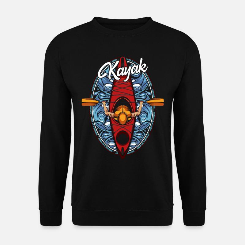 Kajak - Unisex Pullover - Schwarz