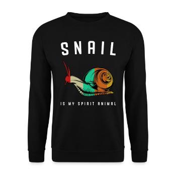 slug - Unisex Sweatshirt - black - Front - Alina (178cm) & Michal (187cm)