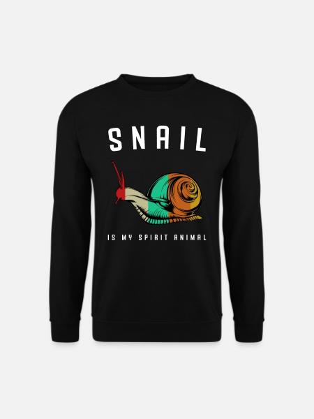 Schnecke - Unisex Pullover - Schwarz