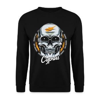 Cyprus - Unisex Sweatshirt - black - Front - Alina (178cm) & Michal (187cm)