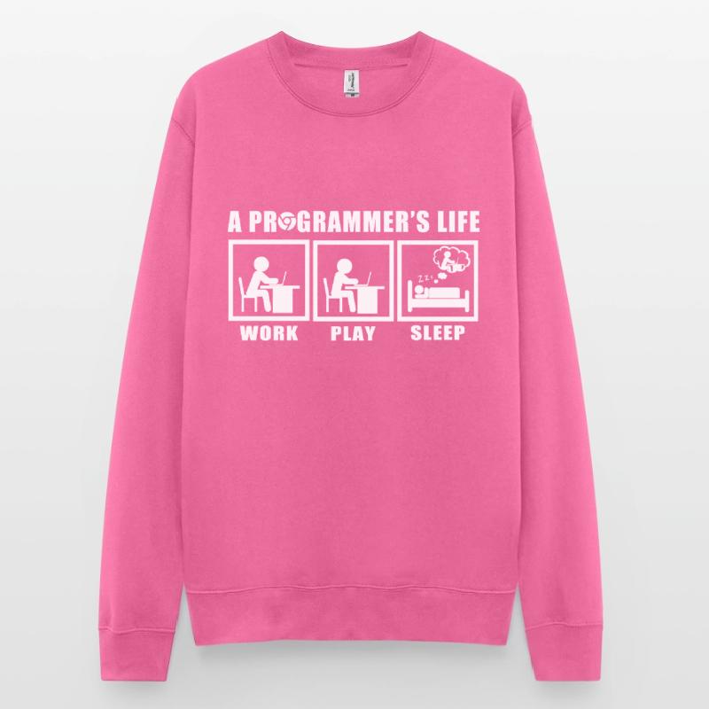 Das Leben eines Programmierers Spruch Geschenkidee Unisex Pullover