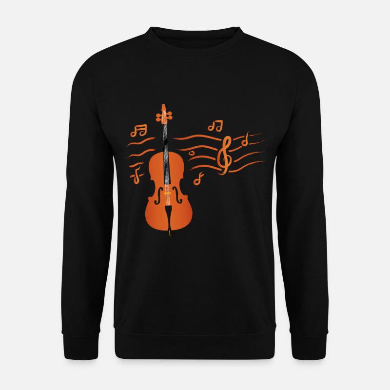 Die Cello Cellist Geschenkidee Cello Player Art - Unisex Pullover - Schwarz