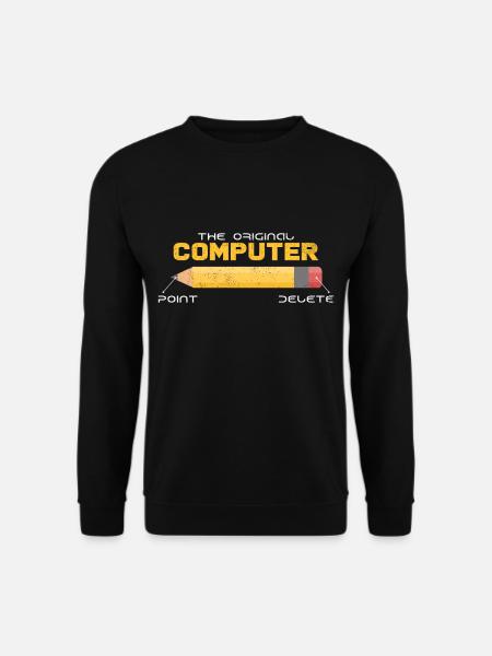 Idée de cadeau cool énonciations drôle ordinateur rétro - Sweat-shirt Unisexe - noir