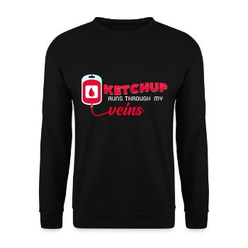 Ketchup - Unisex Sweatshirt - black - Front - Alina (178cm) & Michal (187cm)