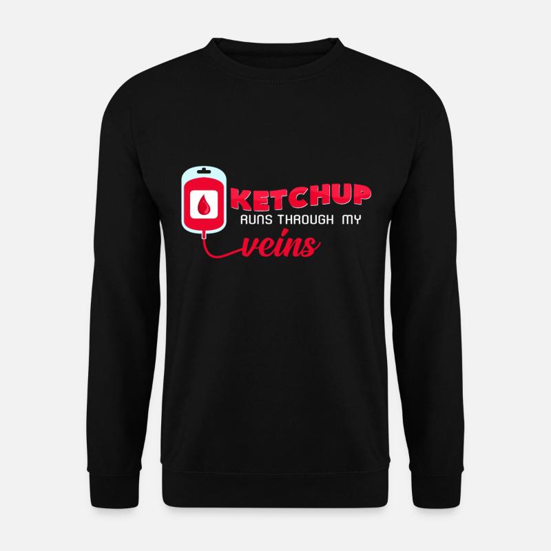 Ketchup - Unisex Pullover - Schwarz