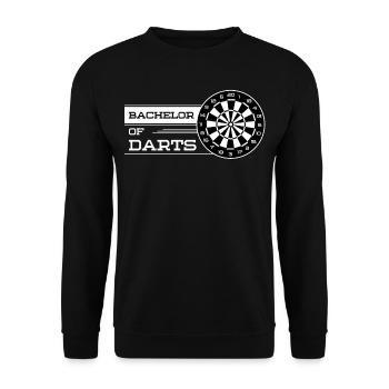 Baccalauréat en fléchettes cadeau de joueur de fléchettes - Sweat-shirt Unisexe - noir - Devant - Alina (178cm) & Michal (187cm)