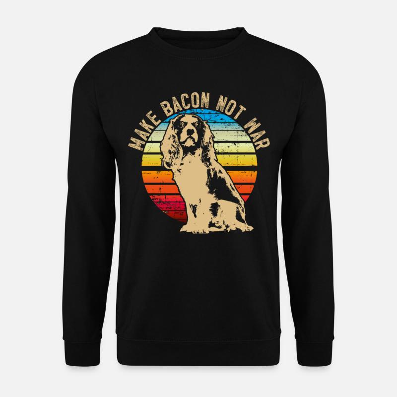 Chemise cadeau rétro Cavalier King Charles Spaniel - Sweat-shirt Unisexe - noir