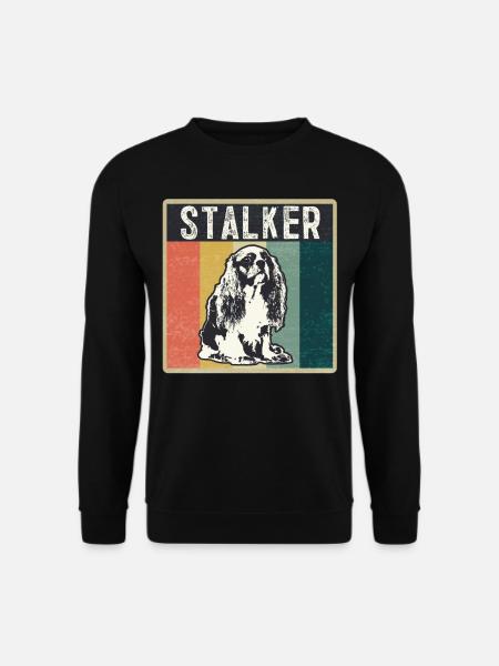 Cavalier King Charles Spaniel retro Geschenk Shirt - Unisex Pullover - Schwarz