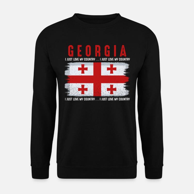 Georgien - Unisex Pullover - Schwarz