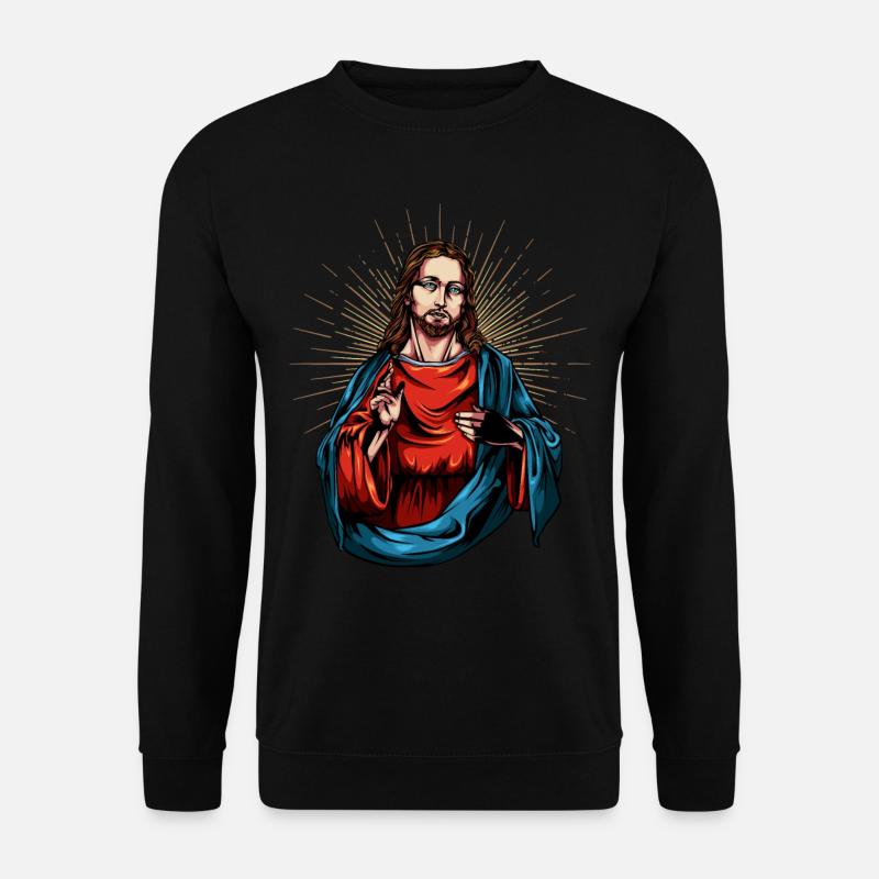 Jesus Christus - Unisex Pullover - Schwarz
