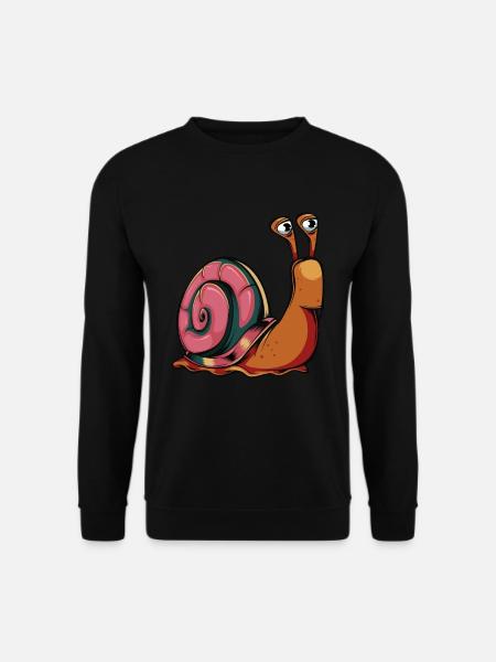 Comic Schnecke - Unisex Pullover - Schwarz