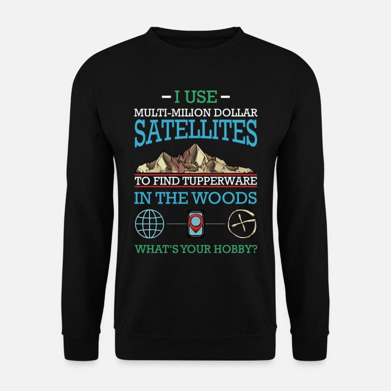 Geocaching - Unisex Pullover - Schwarz