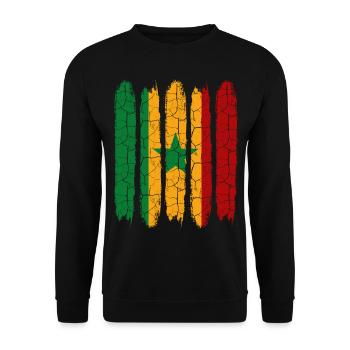 Senegal - Unisex Pullover - Schwarz - Vorne - Alina (178cm) & Michal (187cm)