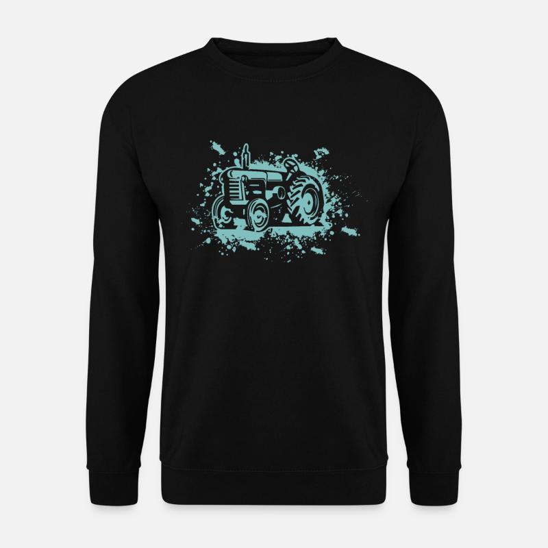Traktor-Liebes-Landwirt-Geschenk, das Bauernhof-Landwirtschaft bewirtschaftet - Unisex Pullover - Schwarz