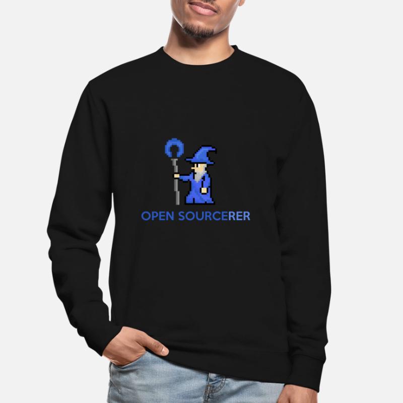 Tee-shirt programmeur sorcier open source Sweat-shirt Unisexe