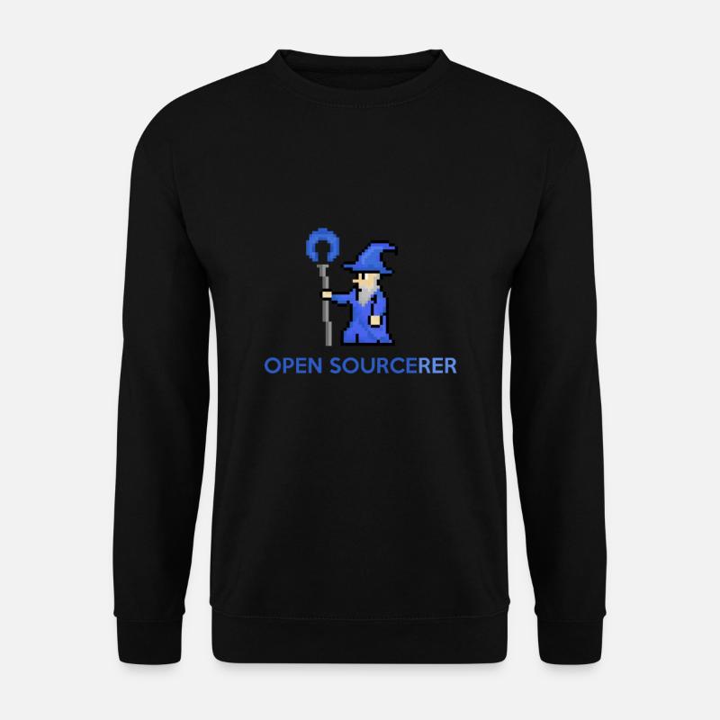 Open Source Sorcerer Programmierer T-Shirt - Unisex Pullover - Schwarz