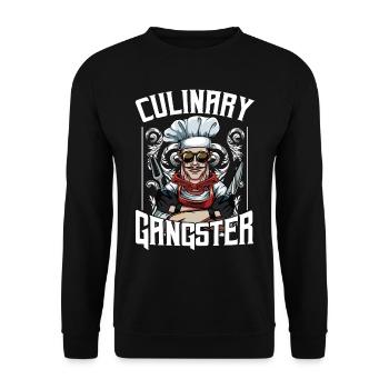 Chefkoch - Unisex Pullover - Schwarz - Vorne - Alina (178cm) & Michal (187cm)