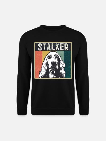 English Cocker Spaniel retro gift shirt - Unisex Sweatshirt - black