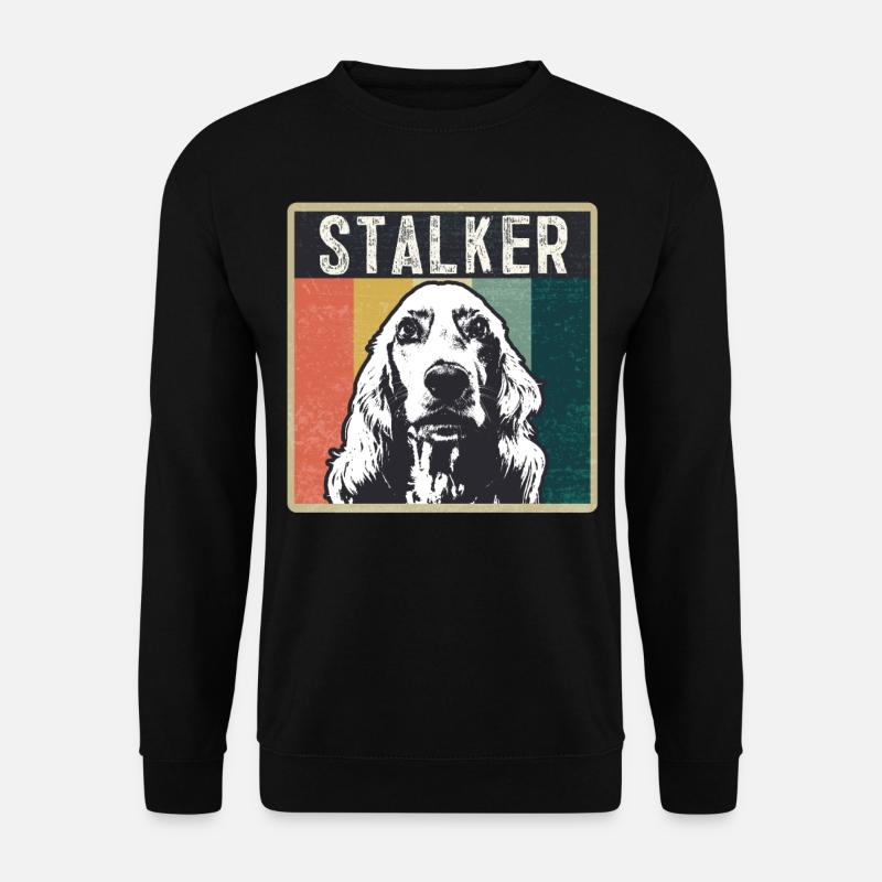 English Cocker Spaniel retro gift shirt - Unisex Sweatshirt - black
