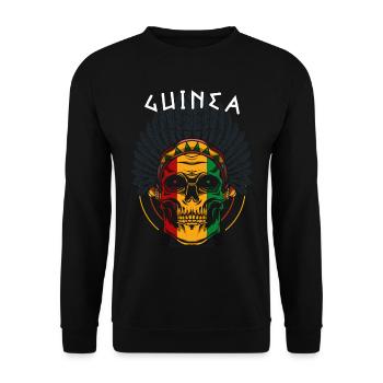 Guinée - Sweat-shirt Unisexe - noir - Devant - Alina (178cm) & Michal (187cm)