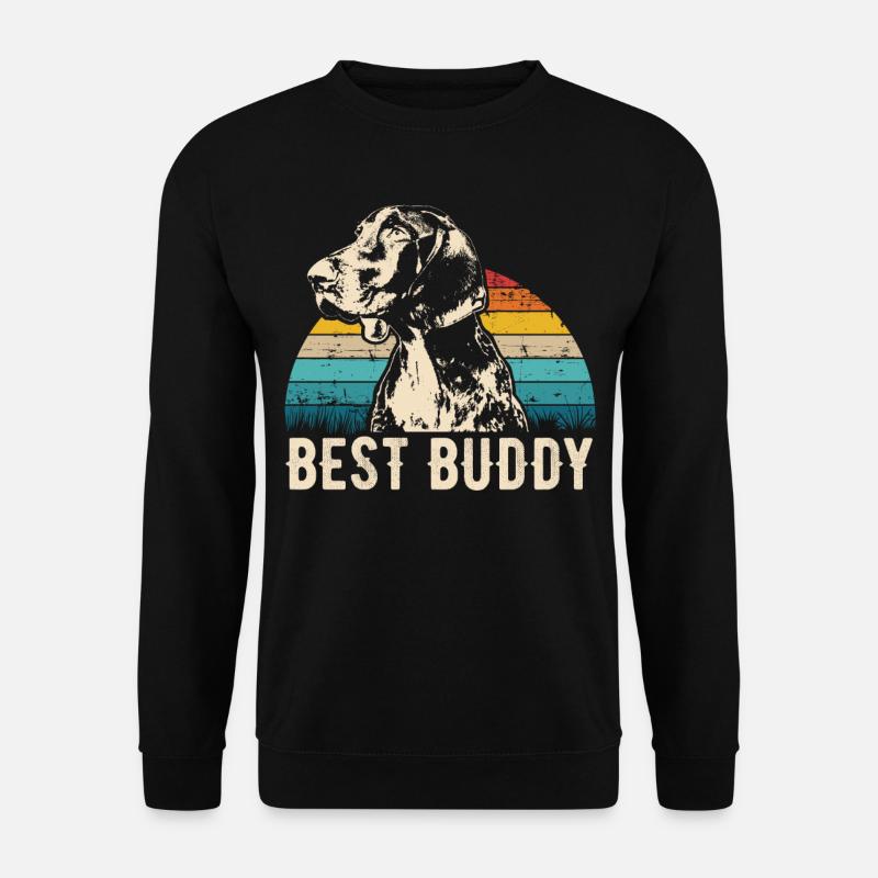 Deutsch Kurzhaar retro Geschenk Shirt - Unisex Pullover - Schwarz