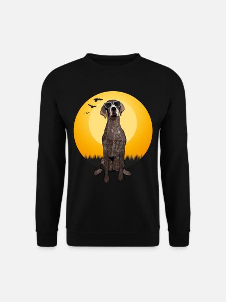Deutsch Kurzhaar retro Geschenk Shirt - Unisex Pullover - Schwarz