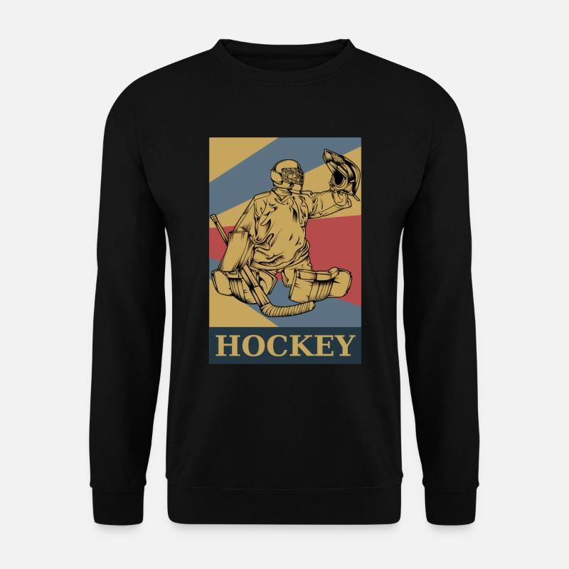 Eishockey - Unisex Pullover - Schwarz