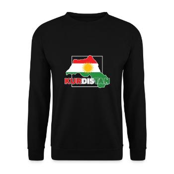 Kurdistan - Sweat-shirt Unisexe - noir - Devant - Alina (178cm) & Michal (187cm)
