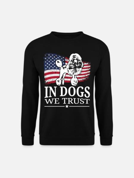 Caniche retro cadeau chemise - Sweat-shirt Unisexe - noir
