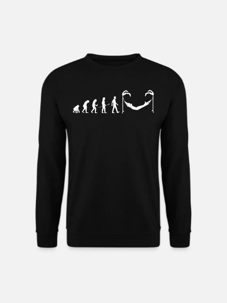 Evolution Man Hammock Geschenkidee Hammocking - Unisex Pullover - Schwarz