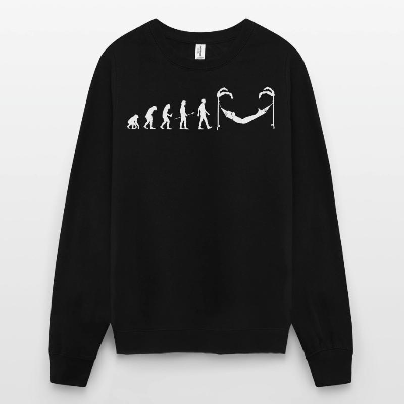 Evolution Man Hammock Gift Idea Hammocking Unisex Sweatshirt
